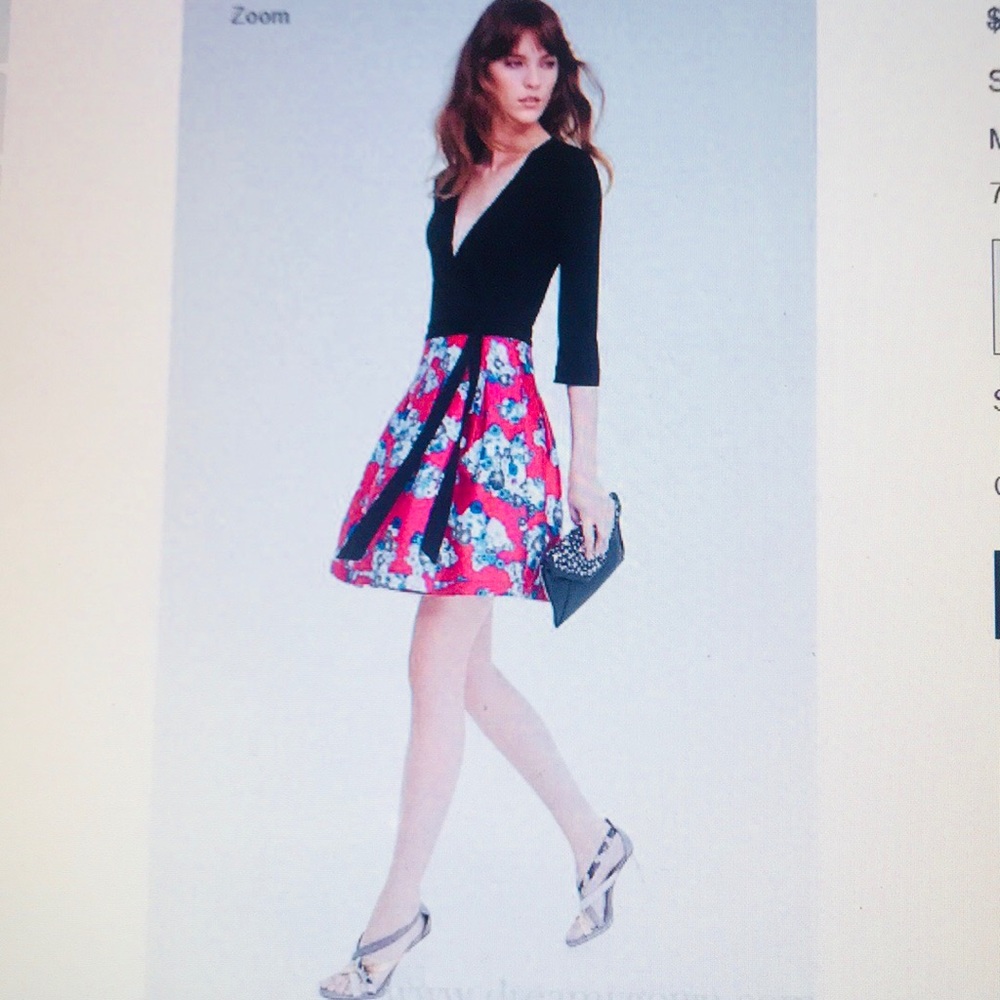 DVF floral wrap dress